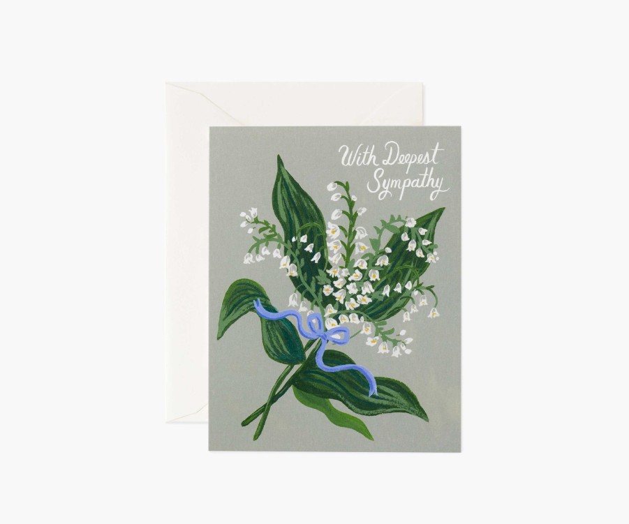 Cards & Occasions RIFLE PAPER Co. Sympathy | Lily Of The Valley Sympathy|Lily Of The Valley Sympathy