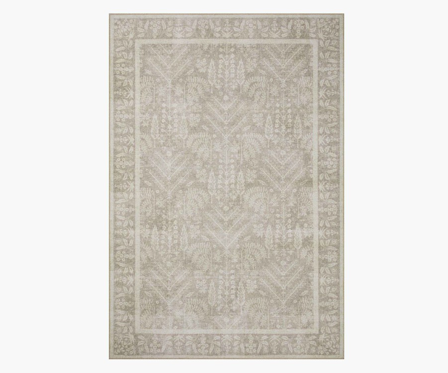 Home RIFLE PAPER Co. Neutral | Maison Bough Printed Rug|Maison Bough Natural Power-Loomed Rug 2.0X5.0