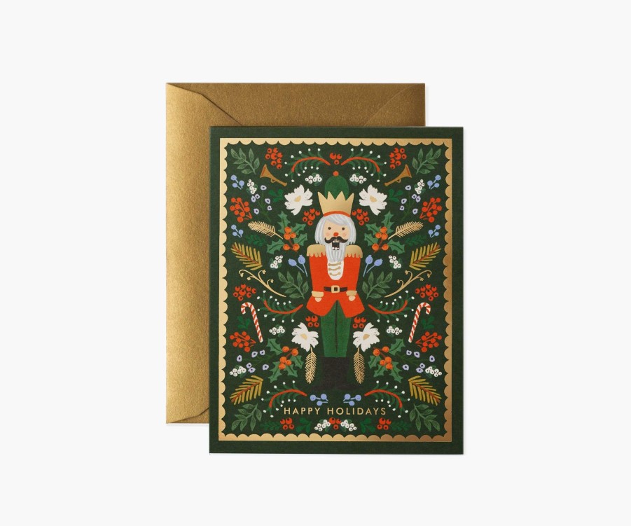 Cards & Occasions RIFLE PAPER Co. Christmas | Evergreen Nutcracker|Evergreen Nutcracker