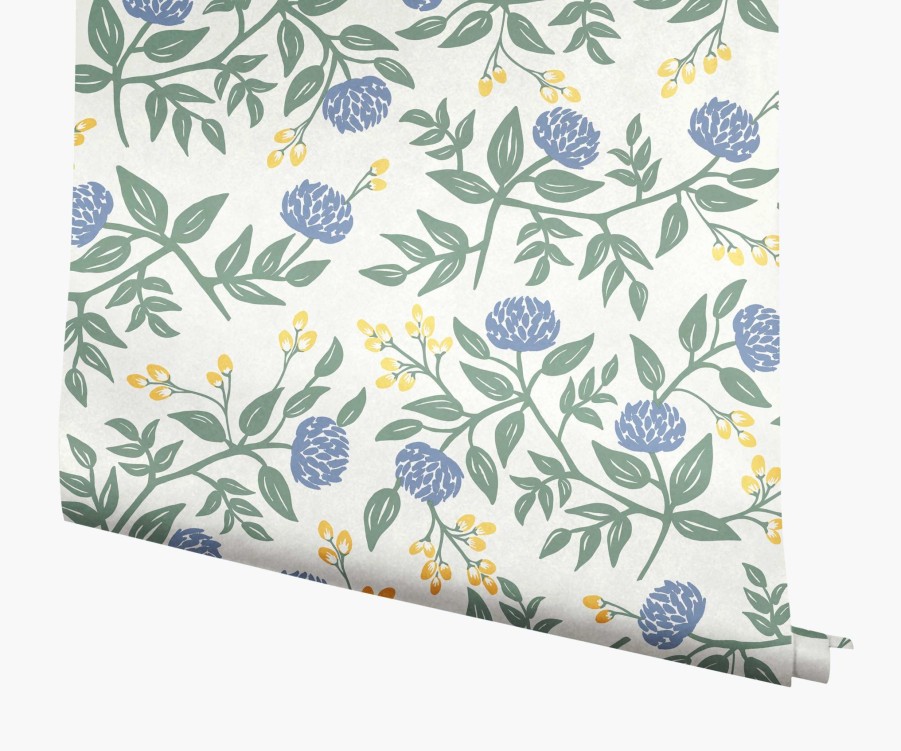 Home RIFLE PAPER Co. Traditional | Peonies Wallpaper|Peonies Navy Wallpaper Double Roll