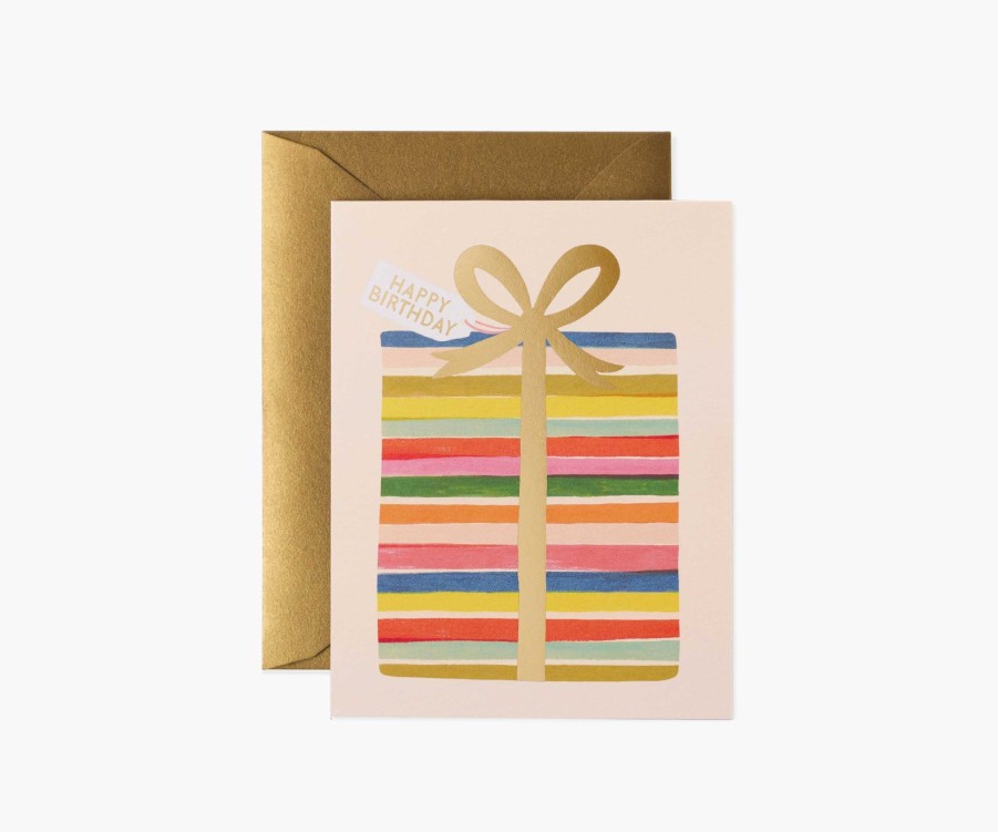 Cards & Occasions RIFLE PAPER Co. Birthday | Feliz Birthday Present Greeting Card|Feliz Birthday Present Greeting Card