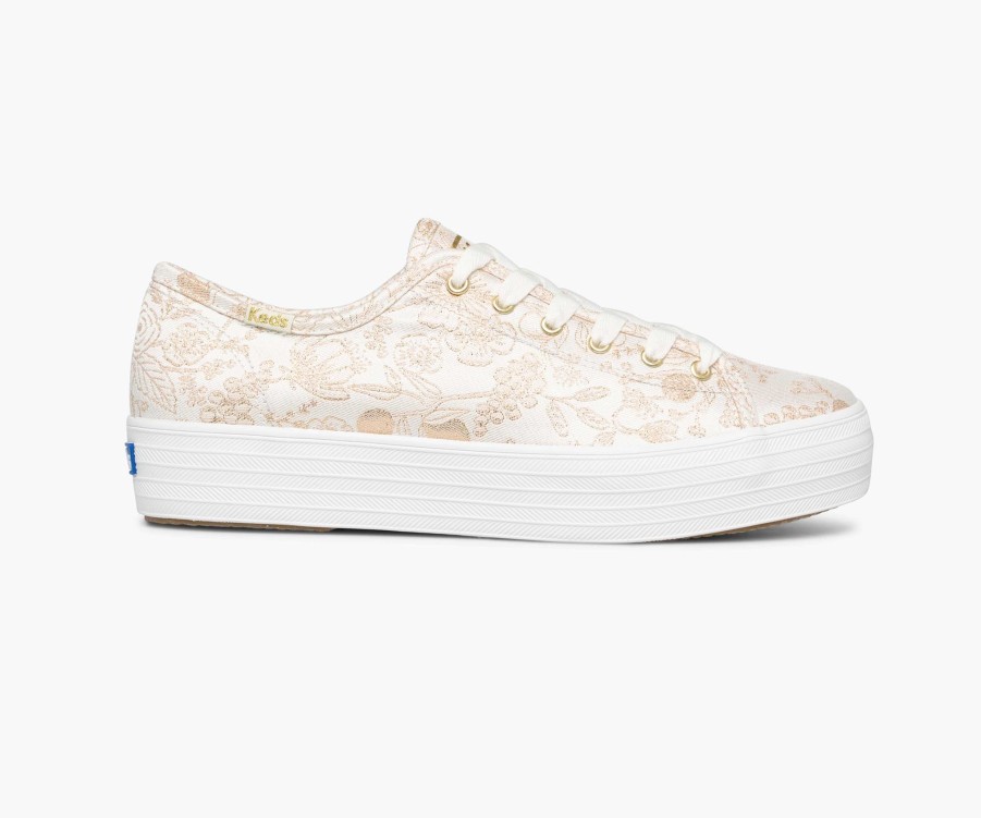 Accessories & Apparel RIFLE PAPER Co. | Colette Jacquard Triple Kick Sneaker|Colette Jacquard Triple Kick Sneaker