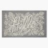 Home RIFLE PAPER Co. Scatter | Minnie Hello Grey Wool-Hooked Rug|Minnie Hello Grey Wool-Hooked Rug