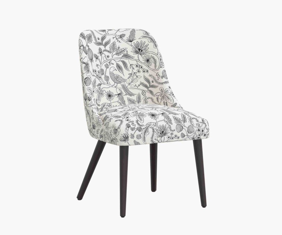 Home RIFLE PAPER Co. Dining Chairs | Clare Dining Chair| Black & Cream Clare Dining Chair