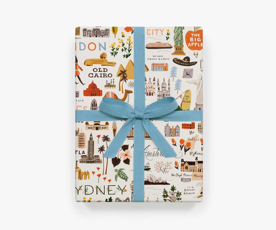 Cards & Occasions RIFLE PAPER Co. Sheets | Bon Voyage Wrapping Sheets|Bon Voyage Wrapping Sheets