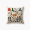 Home RIFLE PAPER Co. Floral | Woodland Embroidered Pillow|Woodland Embroidered Pillow-Multi