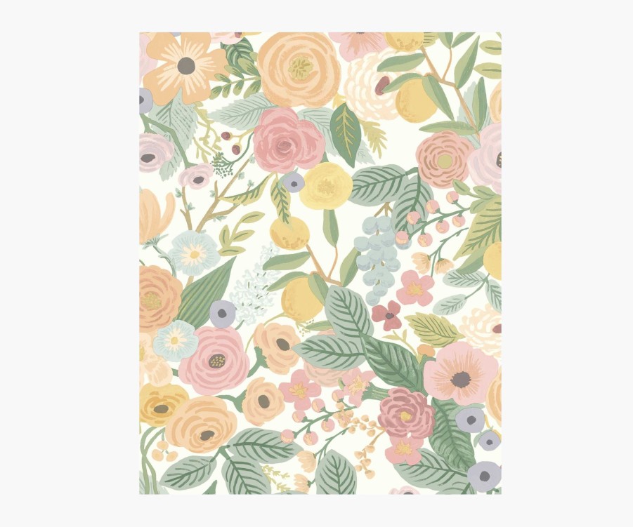 Home RIFLE PAPER Co. Samples | Garden Party Wallpaper Sample|Garden Party Linen Multi Wallpaper Sample