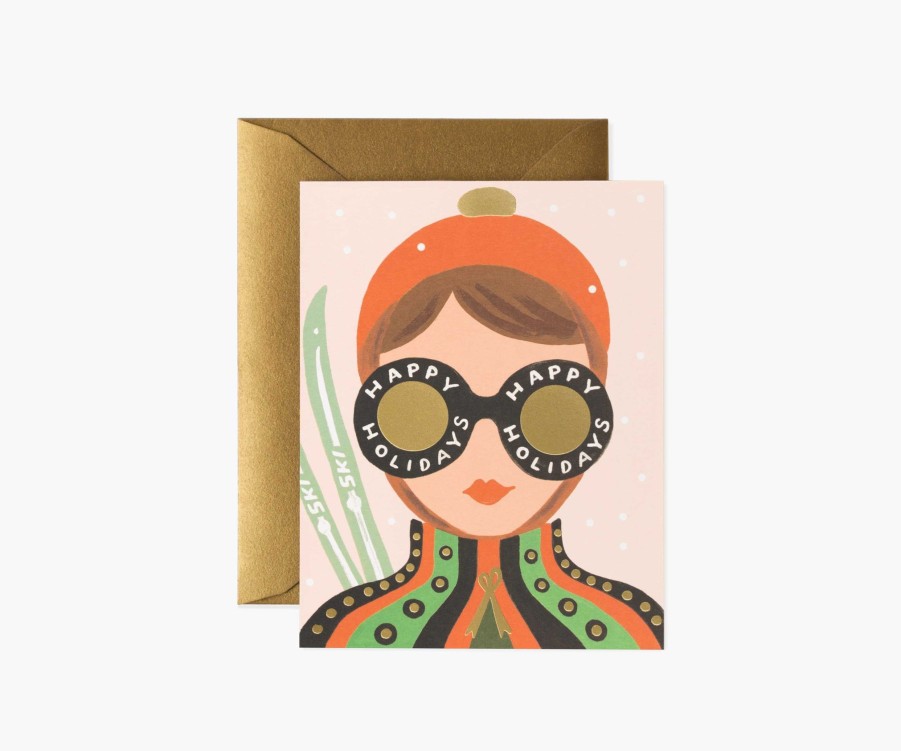 Cards & Occasions RIFLE PAPER Co. Christmas | Ski Girl|Ski Girl