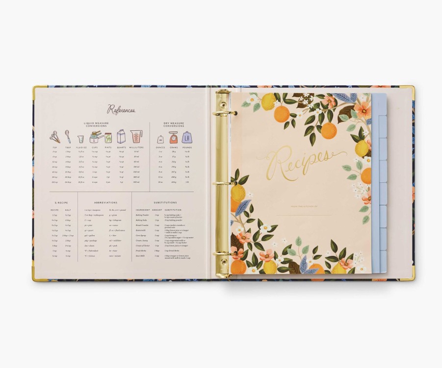 Home RIFLE PAPER Co. Recipe Organization | Recipe Binder| Recipe Binder Citrus Grove