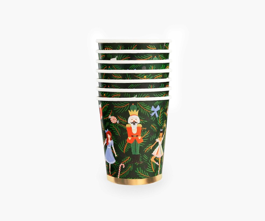 Cards & Occasions RIFLE PAPER Co. Cups & Straws | Holiday Paper Cups| Cups Nutcracker