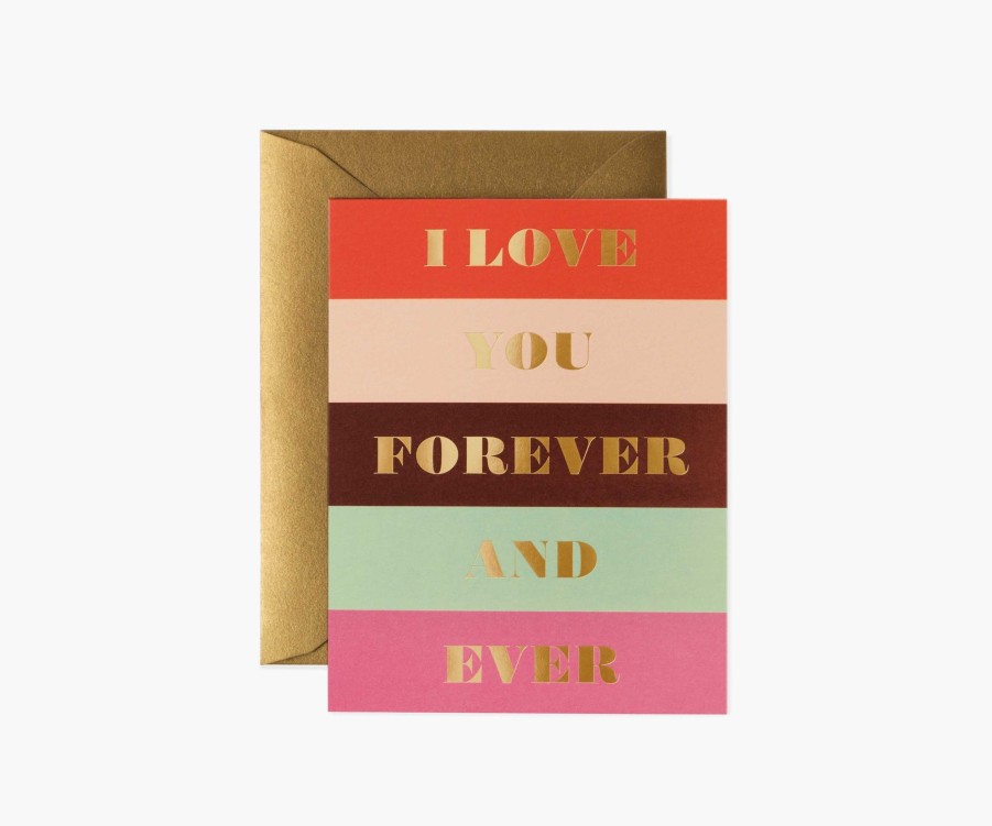 Cards & Occasions RIFLE PAPER Co. Love & Friendship | Color Block Love Greeting Card|Color Block Love Greeting Card