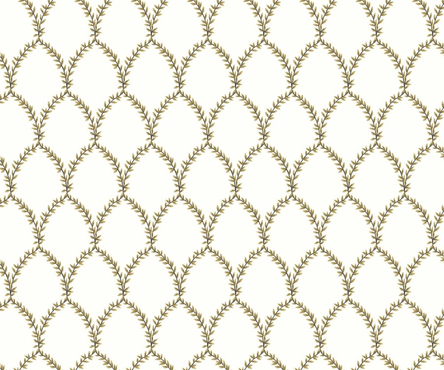 Home RIFLE PAPER Co. Traditional | Laurel Wallpaper|Laurel Gold & Black Wallpaper Double Roll