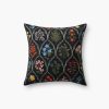 Home RIFLE PAPER Co. Floral | Hawthorne Embroidered Pillow|Hawthorne Embroidered Pillow-Navy Multi