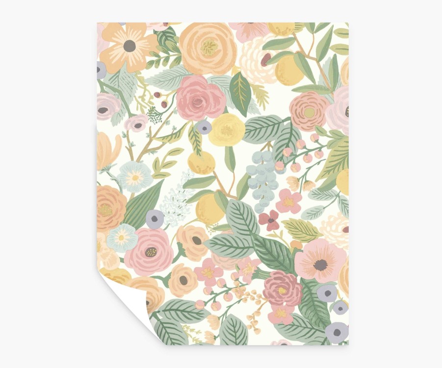 Home RIFLE PAPER Co. Peel & Stick | Garden Party Peel & Stick Wallpaper Sample|Garden Party Blush Multi Peel & Stick Wallpaper Sample