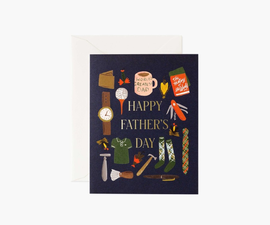 Cards & Occasions RIFLE PAPER Co. Father'S Day | Dad'S Favorite Things Greeting Card|Dad'S Favorite Things Greeting Card