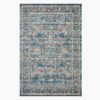 Home RIFLE PAPER Co. Statement | Courtyard Eve Printed Rug|Courtyard Eve Blue Rug (2.3X3.9)