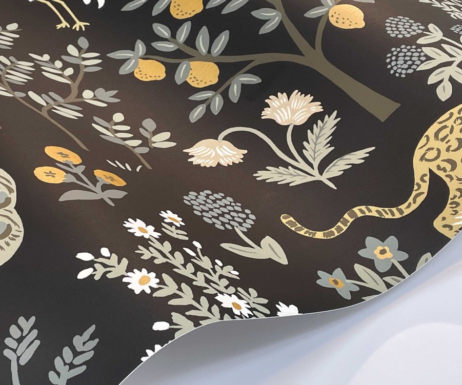 Home RIFLE PAPER Co. Samples | Menagerie Wallpaper Sample|Menagerie Cream Wallpaper Sample