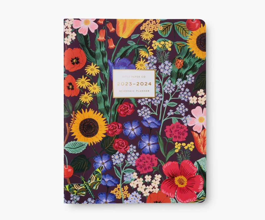 Desk & Journals RIFLE PAPER Co. | 2024 12-Month Academic Planner|2024 12-Month Academic Planner Blossom