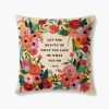 Home RIFLE PAPER Co. Floral | Beauty Of What You Love Embroidered Pillow|Beauty Of What You Love Multi Embroidered Pillow