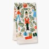 Home RIFLE PAPER Co. Tea Towels | Holiday Tea Towel| Embroidered Tea Towel