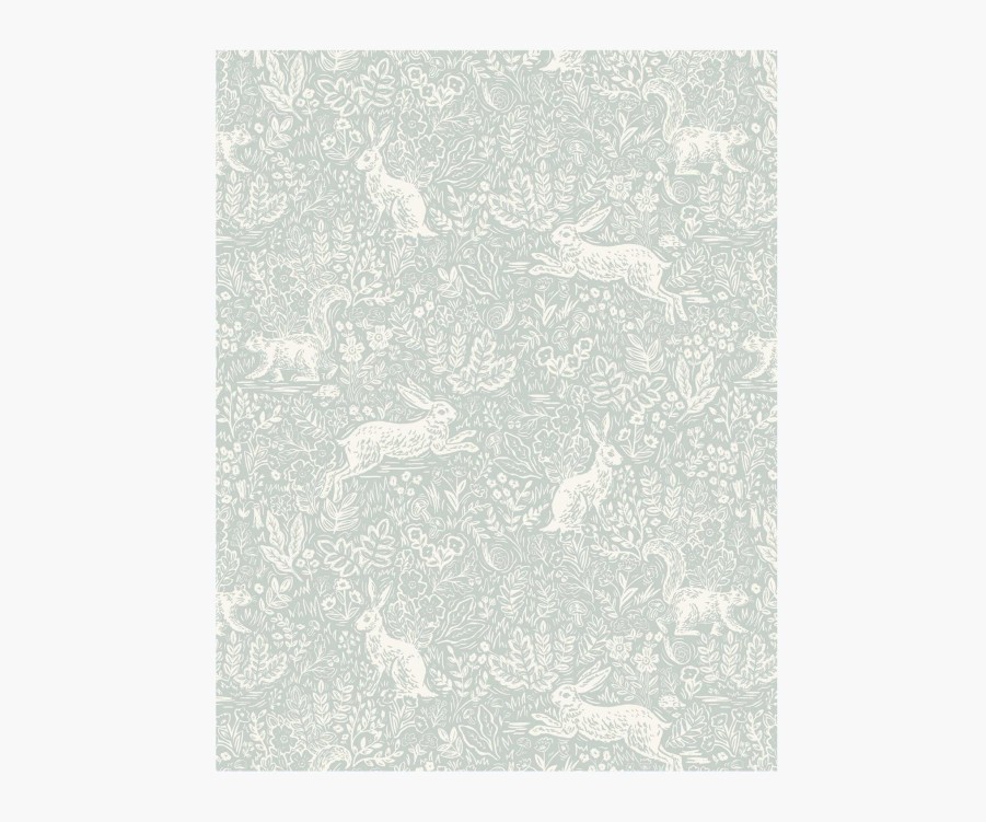 Home RIFLE PAPER Co. Samples | Fable Wallpaper Sample|Fable Emerald & Silver Wallpaper Sample