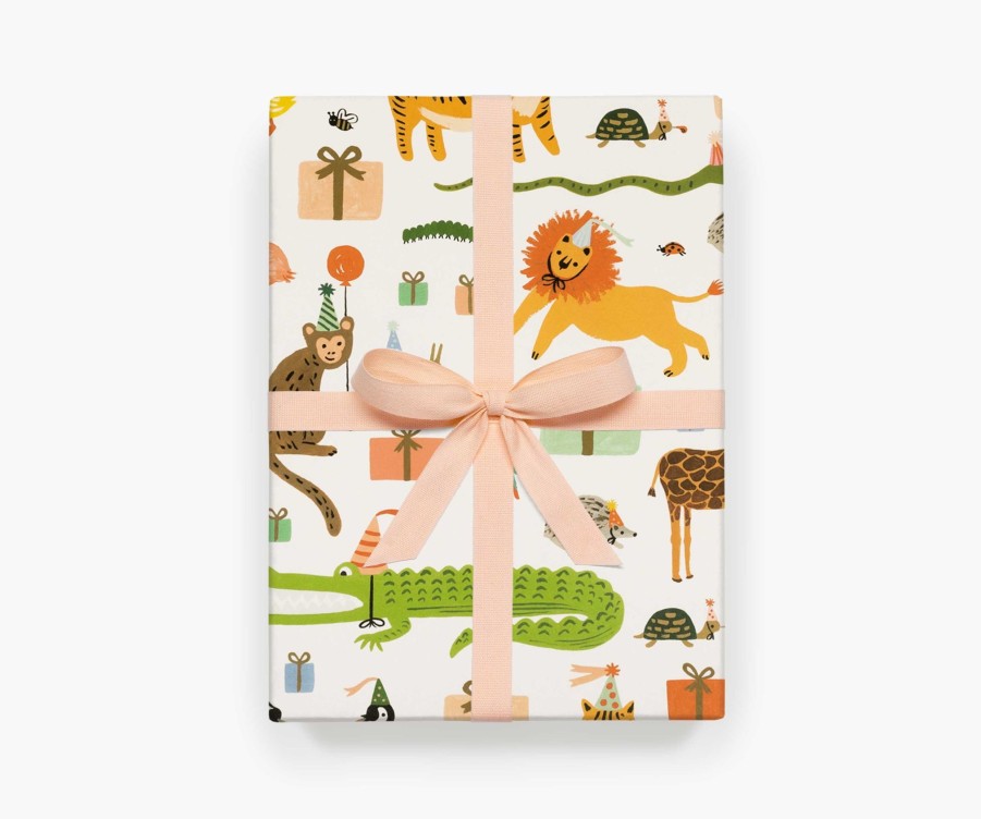 Cards & Occasions RIFLE PAPER Co. Sheets | Party Animals Wrapping Sheets|Party Animals Wrapping Sheets