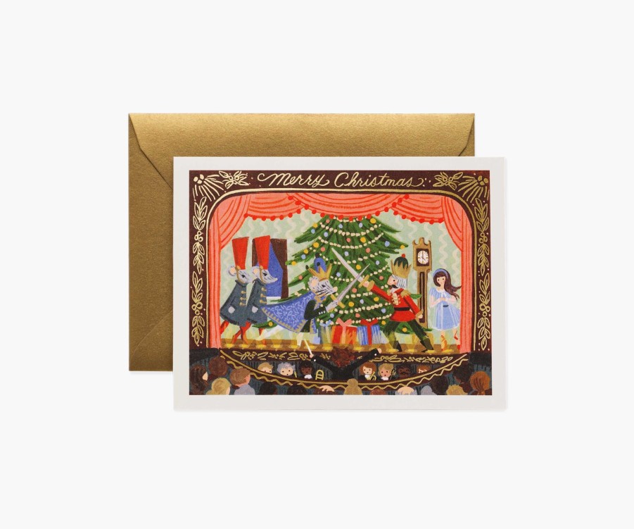 Cards & Occasions RIFLE PAPER Co. Christmas | Nutcracker Christmas Greeting Card|Nutcracker Christmas Greeting Card