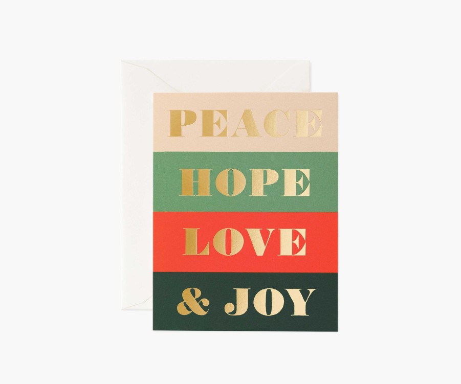 Cards & Occasions RIFLE PAPER Co. Christmas | Peace & Joy|Peace & Joy