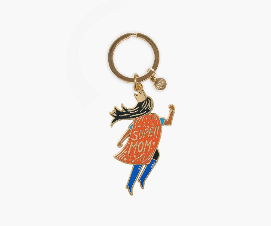 Accessories & Apparel RIFLE PAPER Co. Keychains | Soaring Super Mom Enamel Keychain|Soaring Super Mom Enamel Keychain