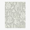 Home RIFLE PAPER Co. Samples | Menagerie Toile Wallpaper Sample|Menagerie Toile White & Metallic Gold Wallpaper Sample