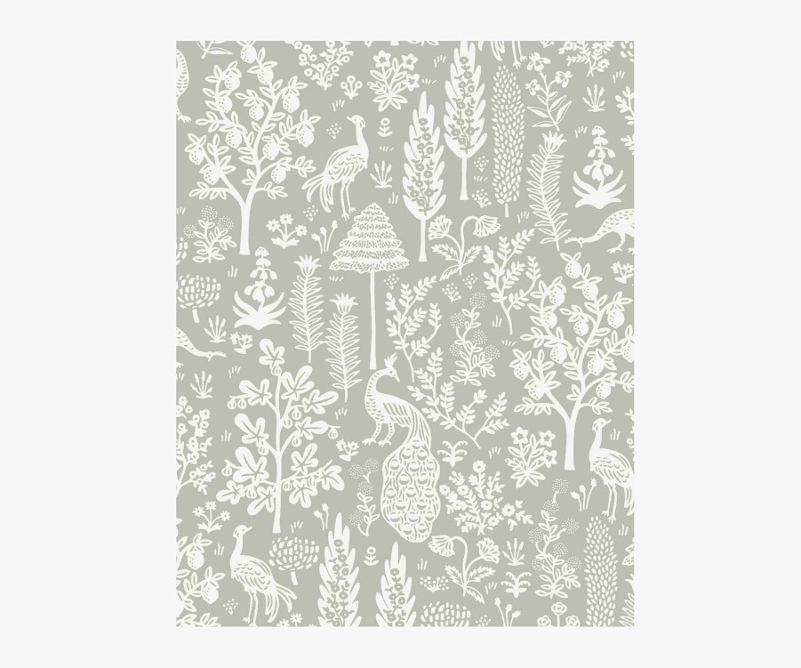 Home RIFLE PAPER Co. Samples | Menagerie Toile Wallpaper Sample|Menagerie Toile White & Metallic Gold Wallpaper Sample