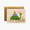 Cards & Occasions RIFLE PAPER Co. Birthday | Turtle Belated Birthday Greeting Card|Turtle Belated Birthday Greeting Card