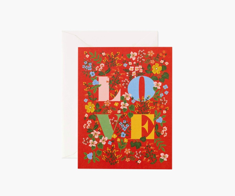 Cards & Occasions RIFLE PAPER Co. Love & Friendship | Mayfair Love Greeting Card|Mayfair Love Greeting Card