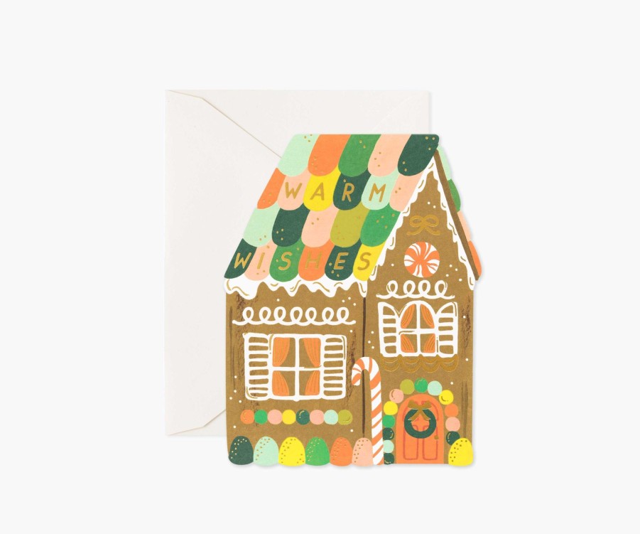 Cards & Occasions RIFLE PAPER Co. Christmas | Gingerbread House|Gingerbread House