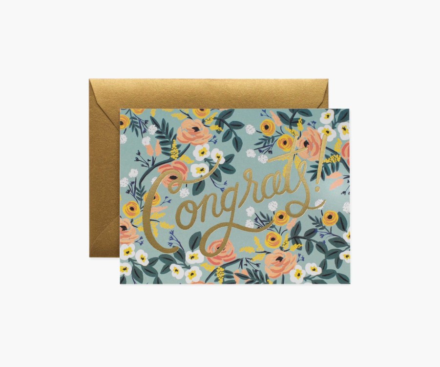 Cards & Occasions RIFLE PAPER Co. Congrats | Blue Meadow Congrats|Blue Meadow Congrats