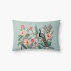 Home RIFLE PAPER Co. Floral | Shanghai Embroidered Pillow|Shanghai Embroidered Pillow-Mint