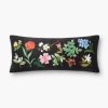 Home RIFLE PAPER Co. Floral | Floral Study Embroidered Pillow|Floral Study Embroidered Pillow-Black