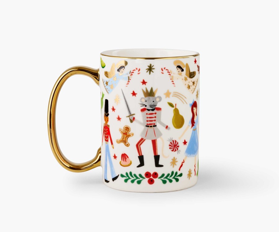 Home RIFLE PAPER Co. Mugs | Holiday Porcelain Mug| Porcelain Mug