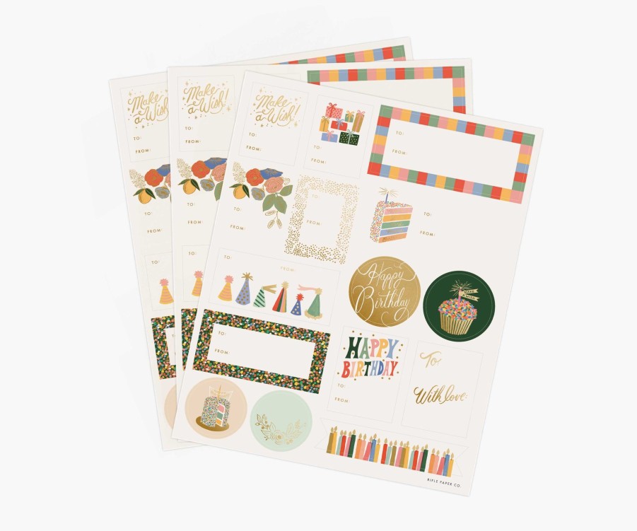 Cards & Occasions RIFLE PAPER Co. Stickers & Tape | Gift Stickers| Gift Stickers