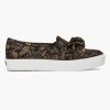 Accessories & Apparel RIFLE PAPER Co. | Colette Jacquard Black Triple Decker Sneaker|Colette Jacquard Black Triple Decker Sneaker