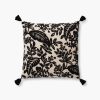 Home RIFLE PAPER Co. Floral | Canopy Embroidered Pillow|Canopy Embroidered Pillow-Cream & Black