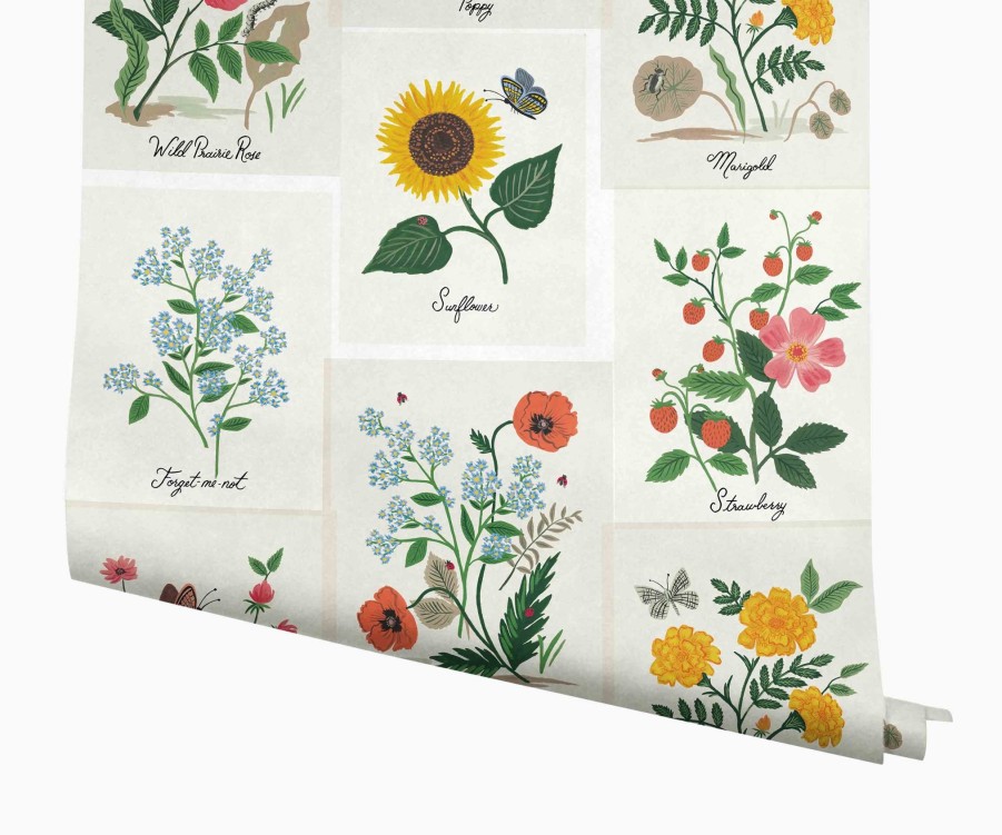 Home RIFLE PAPER Co. Traditional | Botanical Prints Wallpaper|Botanical Prints Linen Wallpaper Double Roll