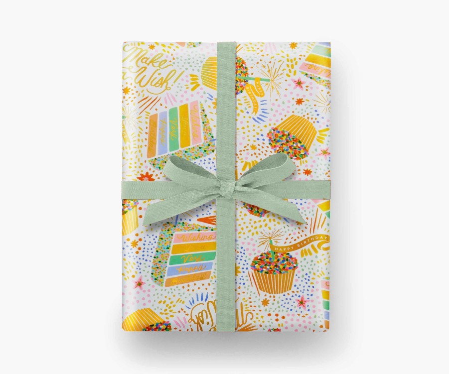 Cards & Occasions RIFLE PAPER Co. Rolls | Birthday Cake Wrapping Roll|Birthday Cake Wrapping Roll