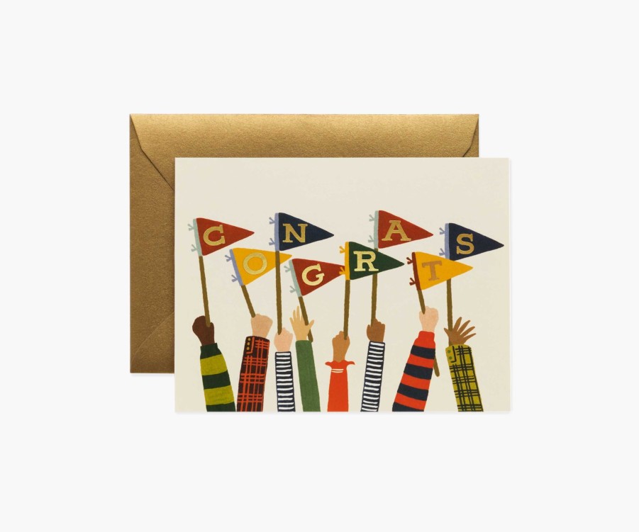 Cards & Occasions RIFLE PAPER Co. Congrats | Congrats Pennants |Congrats Pennants