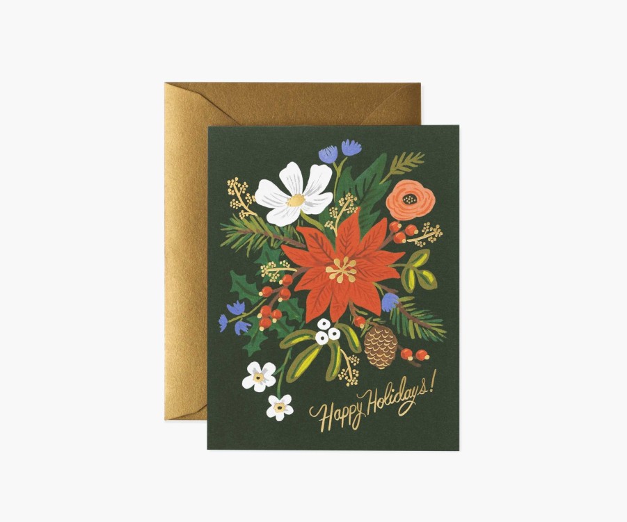 Cards & Occasions RIFLE PAPER Co. Christmas | Holiday Bouquet |Holiday Bouquet