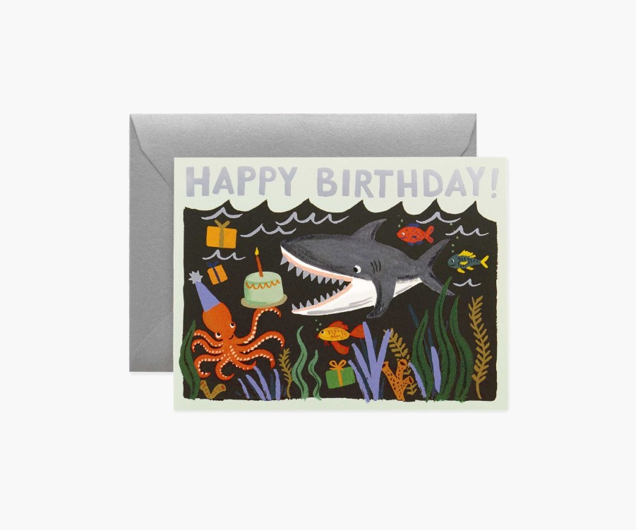 Cards & Occasions RIFLE PAPER Co. Birthday | Shark Birthday|Shark Birthday