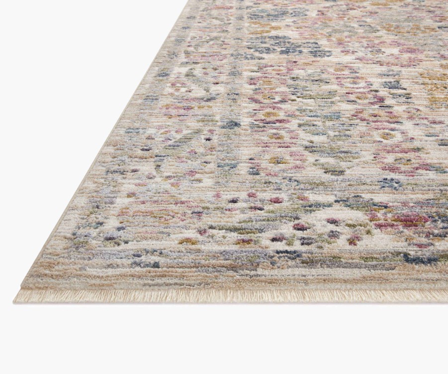 Home RIFLE PAPER Co. Neutral | Provence Fleur Power-Loomed Rug|Provence Fleur Ivory Power-Loomed Rug-2.6X4.0