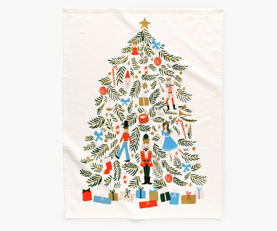 Home RIFLE PAPER Co. Tea Towels | Holiday Tea Towel| Tea Towel