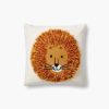 Home RIFLE PAPER Co. Figurative | Lion Embroidered Pillow|Lion Embroidered Pillow-Ivory