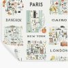 Home RIFLE PAPER Co. Peel & Stick | City Maps Peel & Stick Wallpaper|City Maps Blue & Red Peel & Stick Wallpaper